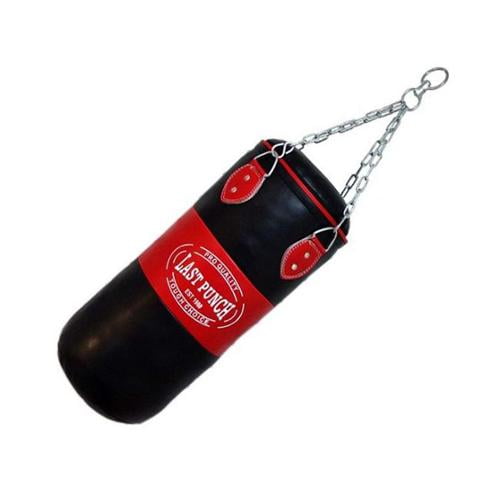 Red Canvas Punching Bag with Chains Brand New